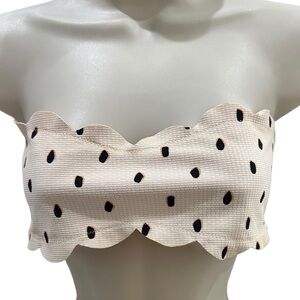 MARYSIA ANTIBES MULTICOLOR Dotted bandeau TOP ONLY bikini (NO MIDDLE TIE PIECE)